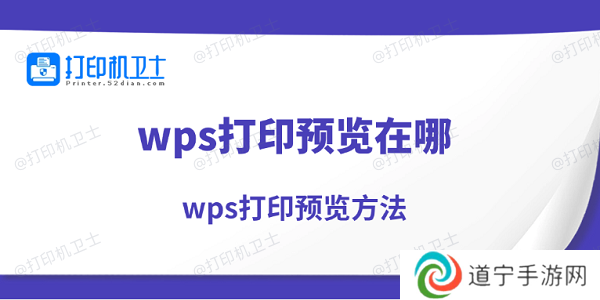 wps打印预览在哪 wps打印预览方法