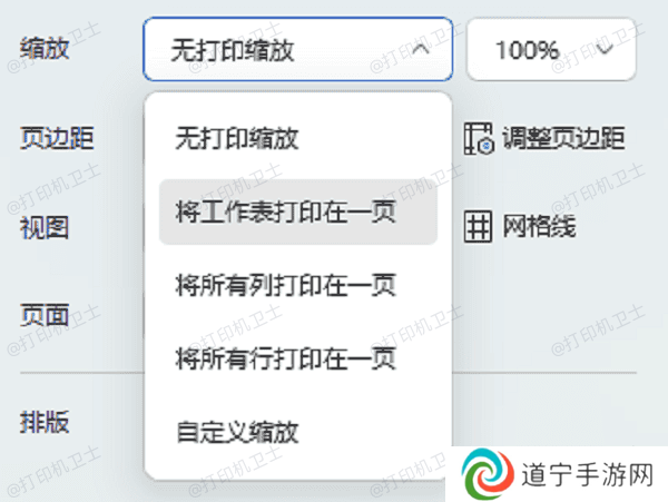 调整Excel页面设置